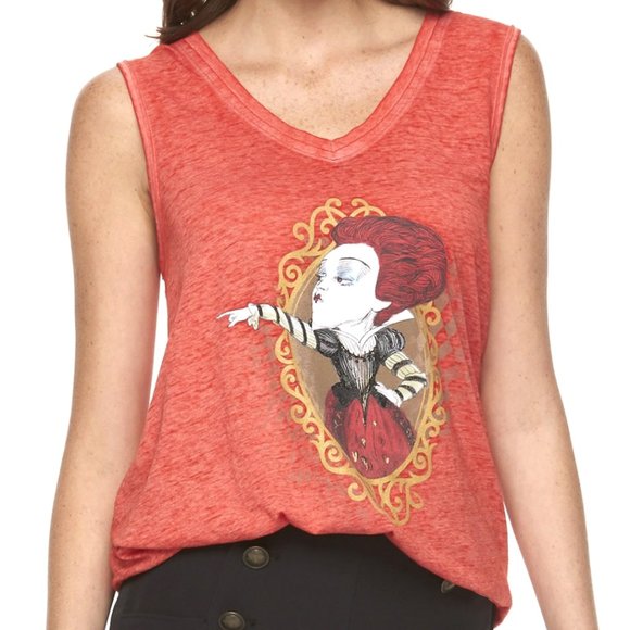 Disney Tops - Disney Alice in Wonderland Queen of Hearts Tank XL